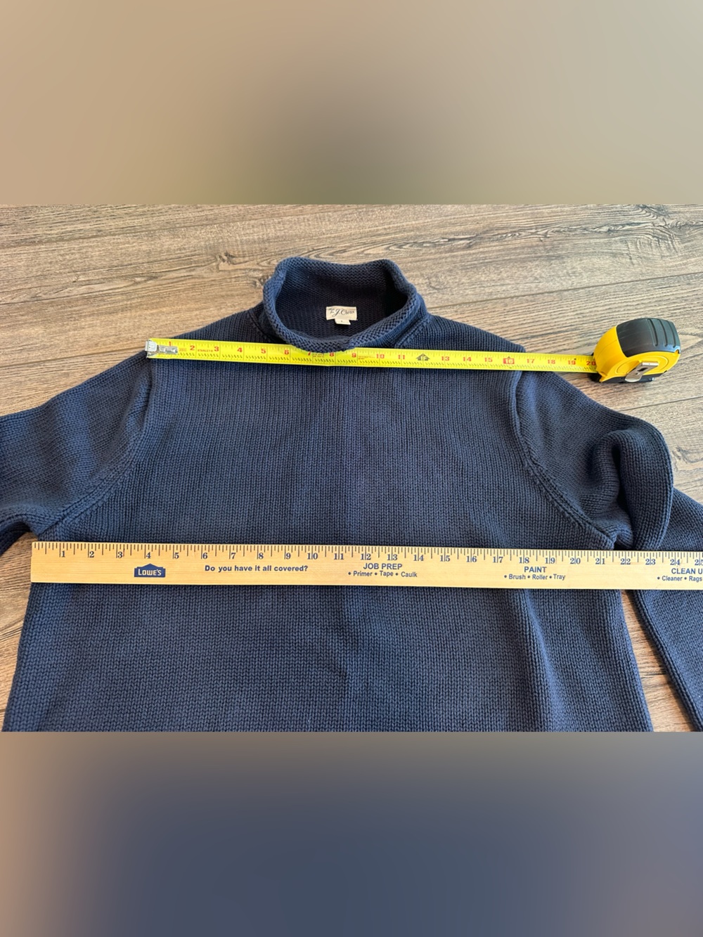 J. Crew Men's Navy Rollneck Sweater Navy - Picture 5 of 8